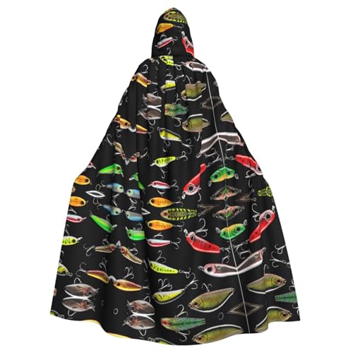 KFRXXZQB Angelköder – bedruckter Halloween-Umhang für Erwachsene – verstellbarer Kapuzenumhang für Partys, Gothic-Events und Festivals, maschinenwaschbar KFRXXZQB Angelköder – bedruckter Halloween-Umhang für Erwachsene – verstellbarer Kapuzenumhang für Partys, Gothic-Events und Festivals, maschinenwaschbar von KFRXXZQB