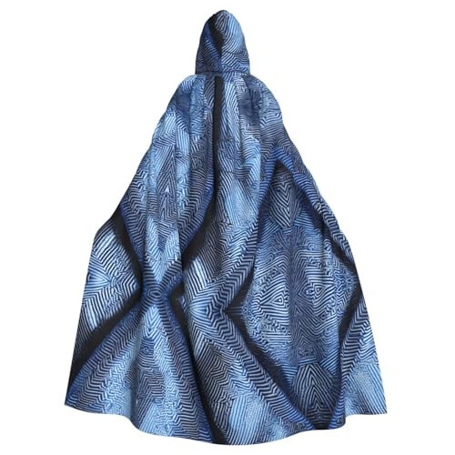 KFRXXZQB Blauer Denim-Umhang für Erwachsene, verstellbarer Kapuzenumhang für Partys, Gothic-Events und Festivals, maschinenwaschbar von KFRXXZQB