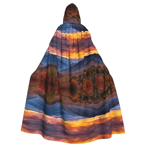 KFRXXZQB Blue Ridge Parkway Mountains – Halloween-Umhang für Erwachsene – verstellbarer Kapuzenumhang für Partys, Gothic-Events und Festivals, maschinenwaschbar KFRXXZQB Blue Ridge Parkway Mountains – Halloween-Umhang für Erwachsene – verstellbarer Kapuzenumhang für Partys, Gothic-Events und Festivals, maschinenwaschbar von KFRXXZQB