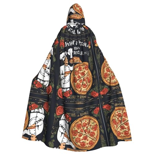 KFRXXZQB Chef Pizza – bedruckter Halloween-Umhang für Erwachsene, verstellbarer Kapuzenumhang für Partys, Gothic-Events und Festivals, maschinenwaschbar KFRXXZQB Chef Pizza – bedruckter Halloween-Umhang für Erwachsene, verstellbarer Kapuzenumhang für Partys, Gothic-Events und Festivals, maschinenwaschbar von KFRXXZQB