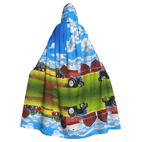 KFRXXZQB Company Farm-Traktor – bedruckter Halloween-Umhang für Erwachsene, verstellbarer Kapuzenumhang für Partys, Gothic-Events und Festivals, maschinenwaschbar KFRXXZQB Company Farm-Traktor – bedruckter Halloween-Umhang für Erwachsene, verstellbarer Kapuzenumhang für Partys, Gothic-Events und Festivals, maschinenwaschbar von KFRXXZQB
