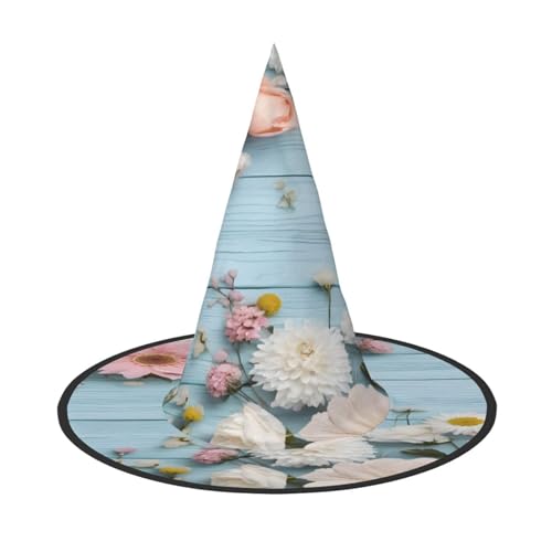 KFRXXZQB Halloween-Hut mit Blumendruck, volle Abdeckung, verstaubare Hexen-Kopfbedeckung für Festivals, Larp und Partys, 2 Stück KFRXXZQB Halloween-Hut mit Blumendruck, volle Abdeckung, verstaubare Hexen-Kopfbedeckung für Festivals, Larp und Partys, 2 Stück von KFRXXZQB