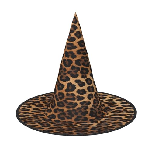 KFRXXZQB Halloween-Hut mit Leopardenmuster, volle Abdeckung, verstaubare Hexen-Kopfbedeckung für Festivals, Larp und Partys, 2 Stück KFRXXZQB Halloween-Hut mit Leopardenmuster, volle Abdeckung, verstaubare Hexen-Kopfbedeckung für Festivals, Larp und Partys, 2 Stück von KFRXXZQB