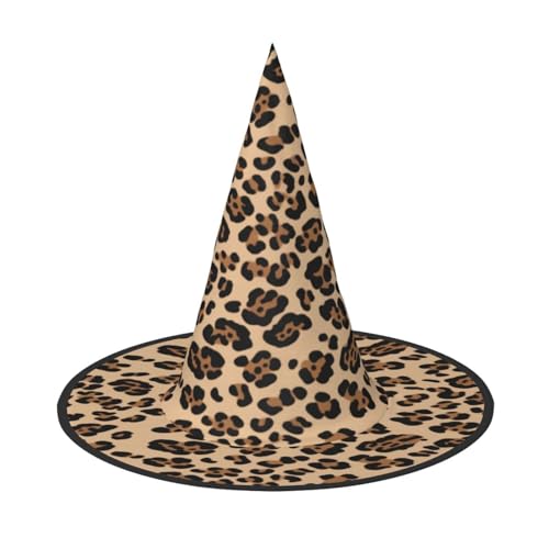 KFRXXZQB Halloween-Hut mit Leopardenmuster, volle Abdeckung, verstaubare Hexen-Kopfbedeckung für Festivals, Larp und Partys, 2 Stück KFRXXZQB Halloween-Hut mit Leopardenmuster, volle Abdeckung, verstaubare Hexen-Kopfbedeckung für Festivals, Larp und Partys, 2 Stück von KFRXXZQB