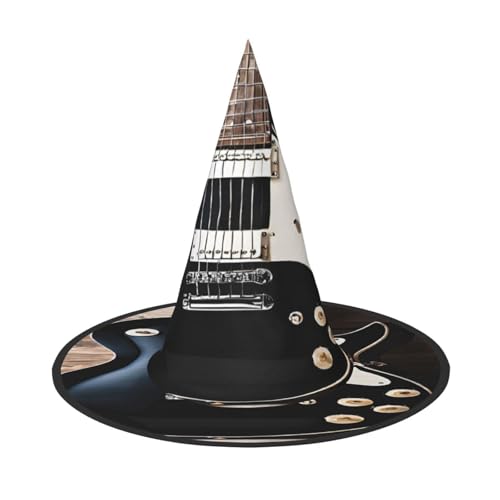 KFRXXZQB Halloween-Hut mit Musikgitarre, volle Abdeckung, verstaubare Hexen-Kopfbedeckung für Festivals, Larp und Partys, 1 Stück KFRXXZQB Halloween-Hut mit Musikgitarre, volle Abdeckung, verstaubare Hexen-Kopfbedeckung für Festivals, Larp und Partys, 1 Stück von KFRXXZQB