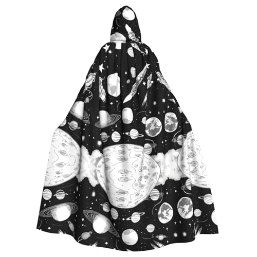 KFRXXZQB Halloween-Umhang für Erwachsene, Astronauten- und Alien-Druck, verstellbarer Kapuzenumhang für Partys, Gothic-Events und Festivals, maschinenwaschbar KFRXXZQB Halloween-Umhang für Erwachsene, Astronauten- und Alien-Druck, verstellbarer Kapuzenumhang für Partys, Gothic-Events und Festivals, maschinenwaschbar von KFRXXZQB