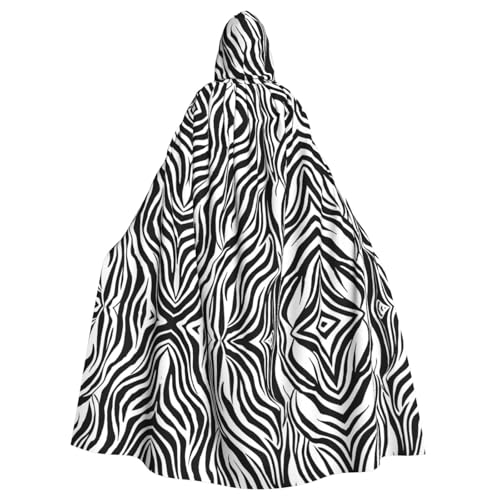 KFRXXZQB Halloween-Umhang für Erwachsene, Zebra-Druck, verstellbarer Kapuzenumhang für Partys, Gothic-Events und Festivals, maschinenwaschbar KFRXXZQB Halloween-Umhang für Erwachsene, Zebra-Druck, verstellbarer Kapuzenumhang für Partys, Gothic-Events und Festivals, maschinenwaschbar von KFRXXZQB