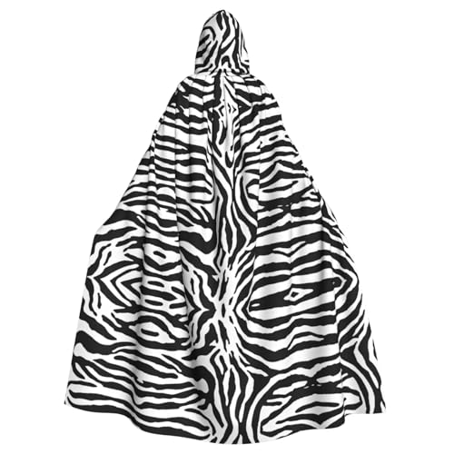 KFRXXZQB Halloween-Umhang für Erwachsene, Zebramuster, verstellbarer Kapuzenumhang für Partys, Gothic-Events und Festivals, maschinenwaschbar KFRXXZQB Halloween-Umhang für Erwachsene, Zebramuster, verstellbarer Kapuzenumhang für Partys, Gothic-Events und Festivals, maschinenwaschbar von KFRXXZQB