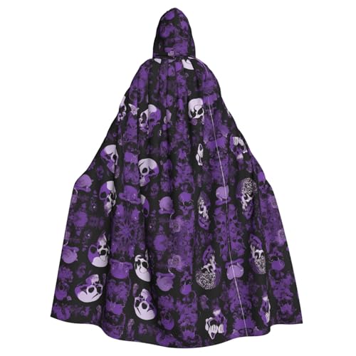 KFRXXZQB Halloween-Umhang für Erwachsene, verstellbarer Kapuzenumhang für Partys, Gothic-Events und Festivals, maschinenwaschbar, Violett / Schwarz KFRXXZQB Halloween-Umhang für Erwachsene, verstellbarer Kapuzenumhang für Partys, Gothic-Events und Festivals, maschinenwaschbar, Violett / Schwarz von KFRXXZQB