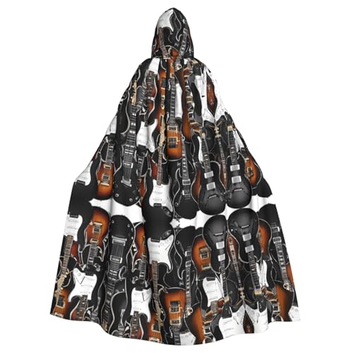 KFRXXZQB Halloween-Umhang für Erwachsene mit buntem Akustik- und Gitarren-Druck, verstellbarer Kapuzenumhang für Partys, Gothic-Events und Festivals, maschinenwaschbar KFRXXZQB Halloween-Umhang für Erwachsene mit buntem Akustik- und Gitarren-Druck, verstellbarer Kapuzenumhang für Partys, Gothic-Events und Festivals, maschinenwaschbar von KFRXXZQB