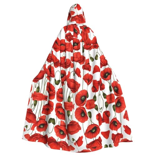 KFRXXZQB Halloween-Umhang mit Blumendruck für Erwachsene, verstellbarer Kapuzenumhang für Partys, Gothic-Events und Festivals, maschinenwaschbar KFRXXZQB Halloween-Umhang mit Blumendruck für Erwachsene, verstellbarer Kapuzenumhang für Partys, Gothic-Events und Festivals, maschinenwaschbar von KFRXXZQB