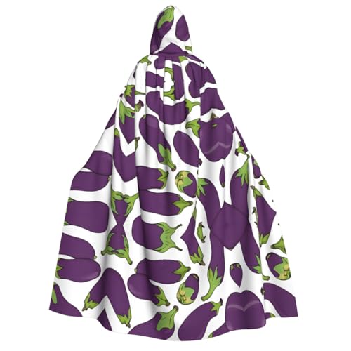 KFRXXZQB Halloween-Umhang mit Cartoon-Aubergine, für Erwachsene, Volldruck, Gothic-Umhang für Festivals, Larp-Events und Themenpartys, mit maschinenwaschbarem Stoff KFRXXZQB Halloween-Umhang mit Cartoon-Aubergine, für Erwachsene, Volldruck, Gothic-Umhang für Festivals, Larp-Events und Themenpartys, mit maschinenwaschbarem Stoff von KFRXXZQB