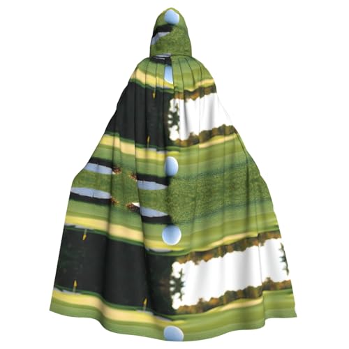 KFRXXZQB Halloween-Umhang mit Golf-Aufdruck für Erwachsene, verstellbarer Kapuzenumhang für Partys, Gothic-Events und Festivals, maschinenwaschbar KFRXXZQB Halloween-Umhang mit Golf-Aufdruck für Erwachsene, verstellbarer Kapuzenumhang für Partys, Gothic-Events und Festivals, maschinenwaschbar von KFRXXZQB