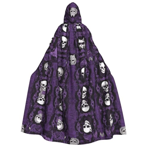KFRXXZQB Halloween-Umhang mit Kapuze, Gothic-Motiv, für Erwachsene, Gothic-Umhang für Festivals, Larp-Events und Themenpartys, mit maschinenwaschbarem Stoff, Violett / Schwarz KFRXXZQB Halloween-Umhang mit Kapuze, Gothic-Motiv, für Erwachsene, Gothic-Umhang für Festivals, Larp-Events und Themenpartys, mit maschinenwaschbarem Stoff, Violett / Schwarz von KFRXXZQB