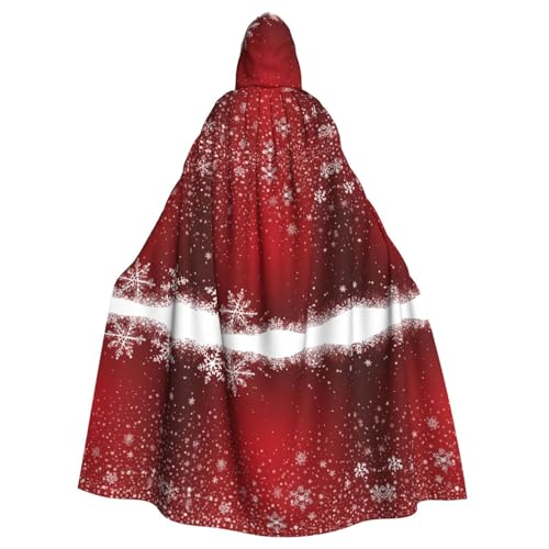 KFRXXZQB Halloween-Umhang mit Weihnachtsdruck für Erwachsene, verstellbarer Kapuzenumhang für Partys, Gothic-Events und Festivals, maschinenwaschbar von KFRXXZQB