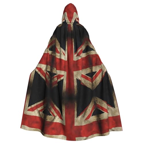 KFRXXZQB Halloween-Umhang mit britischer Flagge, verstellbarer Kapuzenumhang für Partys, Gothic-Events und Festivals, maschinenwaschbar KFRXXZQB Halloween-Umhang mit britischer Flagge, verstellbarer Kapuzenumhang für Partys, Gothic-Events und Festivals, maschinenwaschbar von KFRXXZQB