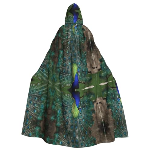 KFRXXZQB Halloween-Umhang mit grüner Pfauenfeder – verstellbarer Kapuzenumhang für Partys, Gothic-Events und Festivals, maschinenwaschbar KFRXXZQB Halloween-Umhang mit grüner Pfauenfeder – verstellbarer Kapuzenumhang für Partys, Gothic-Events und Festivals, maschinenwaschbar von KFRXXZQB