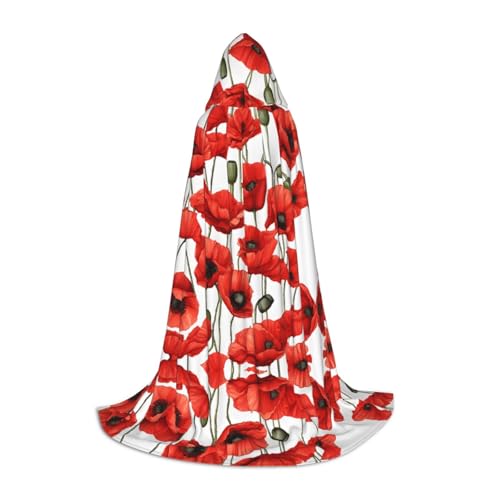 KFRXXZQB Kapuzenumhang mit Blumendruck, verstellbar, bedruckt, für Halloween, Veranstaltungen, Schultheater und Kostüme, Größe L KFRXXZQB Kapuzenumhang mit Blumendruck, verstellbar, bedruckt, für Halloween, Veranstaltungen, Schultheater und Kostüme, Größe L von KFRXXZQB