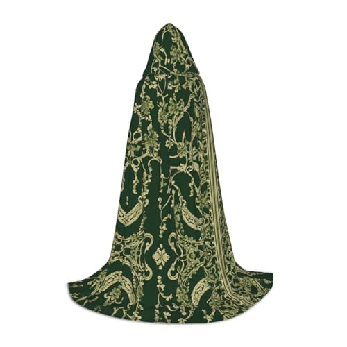 KFRXXZQB Kapuzenumhang mit Blumendruck, verstellbar, bedruckt, für Halloween, Veranstaltungen, Schultheater und Kostüme, Größe S von KFRXXZQB