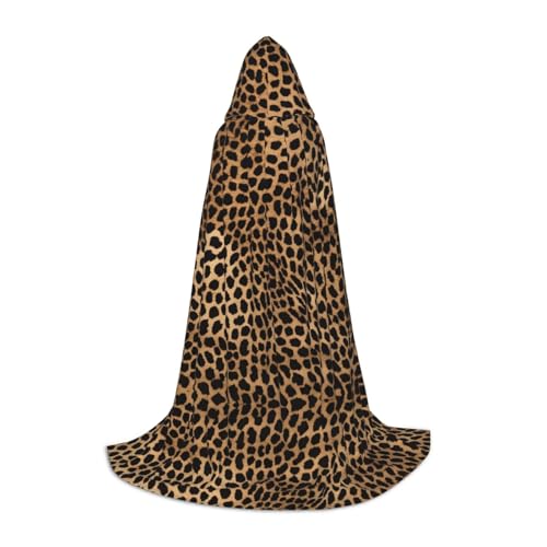 KFRXXZQB Kapuzenumhang mit Leopardenmuster, verstellbar, bedruckt, für Halloween, Veranstaltungen, Schultheater und Kostüme, Größe S KFRXXZQB Kapuzenumhang mit Leopardenmuster, verstellbar, bedruckt, für Halloween, Veranstaltungen, Schultheater und Kostüme, Größe S von KFRXXZQB