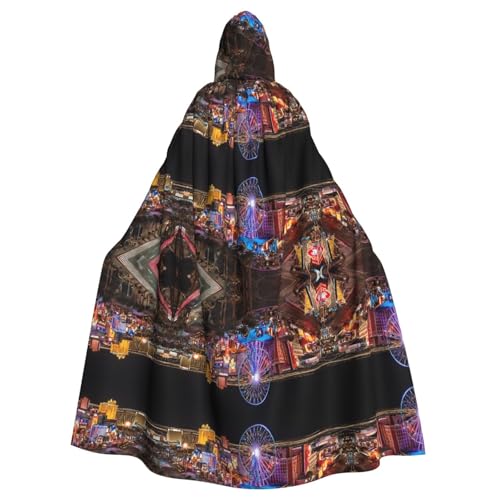 KFRXXZQB Las Vegas Nachtansicht – bedruckter Halloween-Umhang für Erwachsene – verstellbarer Kapuzenumhang für Partys, Gothic-Veranstaltungen und Festivals, maschinenwaschbar KFRXXZQB Las Vegas Nachtansicht – bedruckter Halloween-Umhang für Erwachsene – verstellbarer Kapuzenumhang für Partys, Gothic-Veranstaltungen und Festivals, maschinenwaschbar von KFRXXZQB