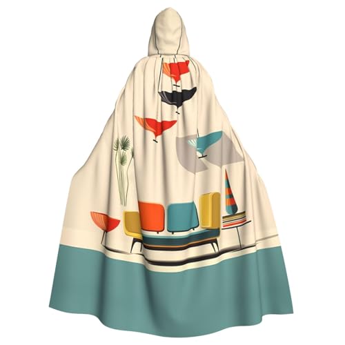 KFRXXZQB Moderne Drucke aus der Mitte des Jahrhunderts – bedruckter Halloween-Umhang für Erwachsene – verstellbarer Kapuzenumhang für Partys, Gothic-Veranstaltungen und Festivals, maschinenwaschbar KFRXXZQB Moderne Drucke aus der Mitte des Jahrhunderts – bedruckter Halloween-Umhang für Erwachsene – verstellbarer Kapuzenumhang für Partys, Gothic-Veranstaltungen und Festivals, maschinenwaschbar von KFRXXZQB