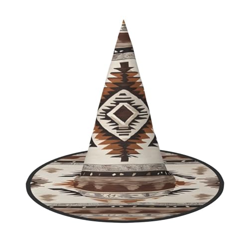 KFRXXZQB Native Halloween-Hut mit Aufdruck – verstaubare Hexen-Kopfbedeckung für Festivals, Larp und Partys, 1 Stück KFRXXZQB Native Halloween-Hut mit Aufdruck – verstaubare Hexen-Kopfbedeckung für Festivals, Larp und Partys, 1 Stück von KFRXXZQB