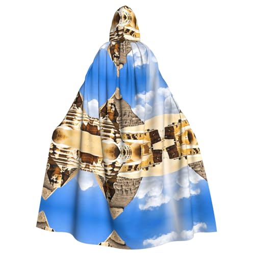 KFRXXZQB Pyramids of Egypt – Halloween-Umhang für Erwachsene – verstellbarer Kapuzenumhang für Partys, Gothic-Events und Festivals, maschinenwaschbar KFRXXZQB Pyramids of Egypt – Halloween-Umhang für Erwachsene – verstellbarer Kapuzenumhang für Partys, Gothic-Events und Festivals, maschinenwaschbar von KFRXXZQB