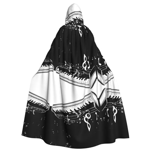 KFRXXZQB Schwarz-weißer Halloween-Umhang für Erwachsene, verstellbarer Kapuzenumhang für Partys, Gothic-Events und Festivals, maschinenwaschbar KFRXXZQB Schwarz-weißer Halloween-Umhang für Erwachsene, verstellbarer Kapuzenumhang für Partys, Gothic-Events und Festivals, maschinenwaschbar von KFRXXZQB