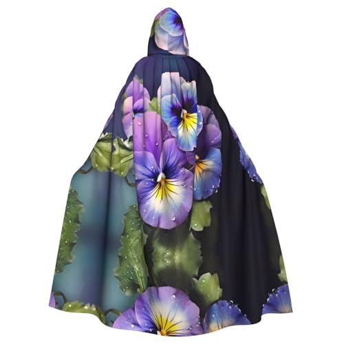 KFRXXZQB Stiefmütterchen Perfektion – bedruckter Halloween-Umhang für Erwachsene – verstellbarer Kapuzenumhang für Partys, Gothic-Events und Festivals, maschinenwaschbar KFRXXZQB Stiefmütterchen Perfektion – bedruckter Halloween-Umhang für Erwachsene – verstellbarer Kapuzenumhang für Partys, Gothic-Events und Festivals, maschinenwaschbar von KFRXXZQB