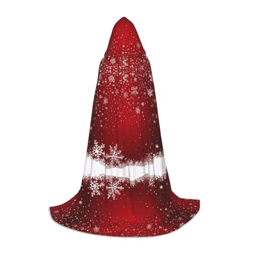 KFRXXZQB Weihnachtlicher Kapuzenumhang für Jugendliche, verstellbarer bedruckter Umhang für Halloween-Events, Schultheater und Kostüme, Größe S von KFRXXZQB