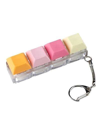 KGDUYC Tastatur Fidget Spielzeug für Erwachsene - Fidget Tastatur Schlüsselanhänger, Tastatur Fidget Clicker Lustig Button Fidget Spielzeug zur Dekompression Dekoration von KGDUYC