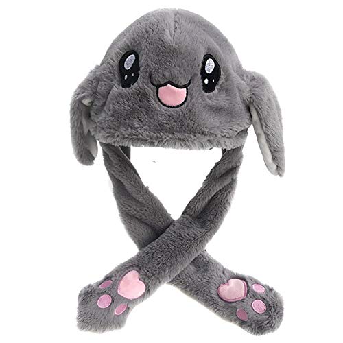 Coole Mütze für Jungen und Mädchen, Kinder, bewegliches Pop-Up-Ohr, Tierhut, Festival-Geschenke, Weihnachten, Hasengrau Coole Mütze für Jungen und Mädchen, Kinder, bewegliches Pop-Up-Ohr, Tierhut, Festival-Geschenke, Weihnachten, Hasengrau von KGM