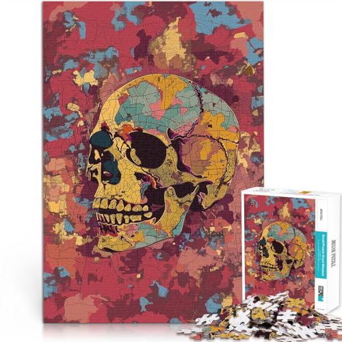 1000-Teile-Puzzle für Erwachsene “Abstrakte Schädelkunst” Aus Karton,ab 14 Jahren Anti-Stress-Lernspielzeug Geschenk zum Geburtstag。Größe:38x52cm/14.9x20.4Zoll 1000-Teile-Puzzle für Erwachsene “Abstrakte Schädelkunst” Aus Karton,ab 14 Jahren Anti-Stress-Lernspielzeug Geschenk zum Geburtstag。Größe:38x52cm/14.9x20.4Zoll von KGUHVFTK