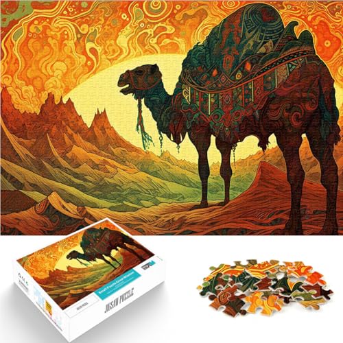 1000-Teile-Puzzle für Erwachsene “Abstraktes Gemälde Kamel” Aus Karton,ab 14 Jahren Quizspiel Geschenkideen。Größe:38x52cm/14.9x20.4Zoll 1000-Teile-Puzzle für Erwachsene “Abstraktes Gemälde Kamel” Aus Karton,ab 14 Jahren Quizspiel Geschenkideen。Größe:38x52cm/14.9x20.4Zoll von KGUHVFTK