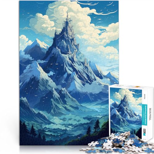 1000-Teile-Puzzle für Erwachsene “ Berge Kunst” Aus Karton,Geeignet für Kinder ab 14 Jahren Wohndeko Geschenk - Herausforderndes Spiel。Größe:26x38cm/10.2x14.9Zoll 1000-Teile-Puzzle für Erwachsene “ Berge Kunst” Aus Karton,Geeignet für Kinder ab 14 Jahren Wohndeko Geschenk - Herausforderndes Spiel。Größe:26x38cm/10.2x14.9Zoll von KGUHVFTK