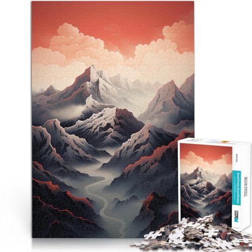 1000-Teile-Puzzle für Erwachsene “ Berge Kunst” Aus Karton,für und ab 14 Jahren Hands-on-Spiel tolles Größe:38x52cm/14.9x20.4Zoll 1000-Teile-Puzzle für Erwachsene “ Berge Kunst” Aus Karton,für und ab 14 Jahren Hands-on-Spiel tolles Größe:38x52cm/14.9x20.4Zoll von KGUHVFTK