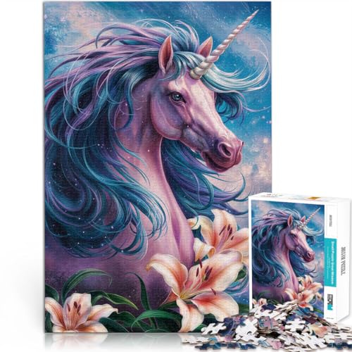 1000-Teile-Puzzle für Erwachsene “Blumen Einhorn” Aus Karton,ab 14 Jahren für Lernspiel-Herausforderungsspielzeug Familienspiele Weihnachten Geburtstagsgeschenke。Größe:38x52cm/14.9x20.4Zoll 1000-Teile-Puzzle für Erwachsene “Blumen Einhorn” Aus Karton,ab 14 Jahren für Lernspiel-Herausforderungsspielzeug Familienspiele Weihnachten Geburtstagsgeschenke。Größe:38x52cm/14.9x20.4Zoll von KGUHVFTK