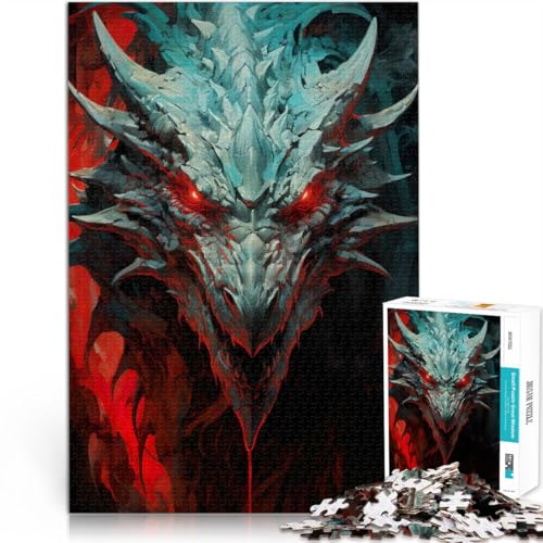 1000-Teile-Puzzle für Erwachsene “Cyan-roter Drache” Aus Karton,Geeignet für Kinder ab 14 Jahren Heimdekorationsspielzeug Kunstwerk Geschenk。Größe:38x52cm/14.9x20.4Zoll 1000-Teile-Puzzle für Erwachsene “Cyan-roter Drache” Aus Karton,Geeignet für Kinder ab 14 Jahren Heimdekorationsspielzeug Kunstwerk Geschenk。Größe:38x52cm/14.9x20.4Zoll von KGUHVFTK