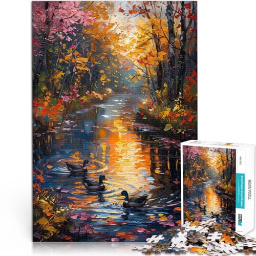 1000-Teile-Puzzle für Erwachsene “Enten im Floral River” Aus Karton,ab 14 Jahren Entspannungsspiele Geschenkideen。Größe:38x52cm/14.9x20.4Zoll 1000-Teile-Puzzle für Erwachsene “Enten im Floral River” Aus Karton,ab 14 Jahren Entspannungsspiele Geschenkideen。Größe:38x52cm/14.9x20.4Zoll von KGUHVFTK