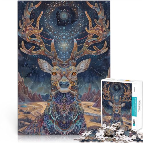 1000-Teile-Puzzle für Erwachsene “Fantasie Hirsch” Aus Karton,Geeignet für Personen ab 14 Jahren Lernspiel-Herausforderungsspielzeug tolles Größe:26x38cm/10.2x14.9Zoll 1000-Teile-Puzzle für Erwachsene “Fantasie Hirsch” Aus Karton,Geeignet für Personen ab 14 Jahren Lernspiel-Herausforderungsspielzeug tolles Größe:26x38cm/10.2x14.9Zoll von KGUHVFTK
