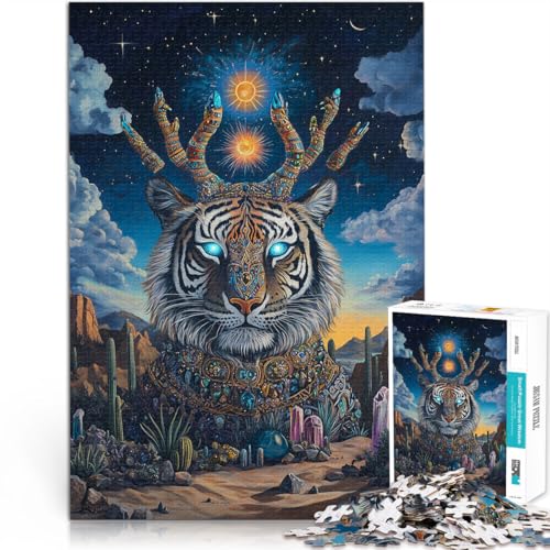 1000-Teile-Puzzle für Erwachsene “Fantasie-Tiger-Totem” Aus Karton,für und ab 14 Jahren pädagogisches Lernen Lernspiel zum Geburtstag und Weihnachten。Größe:38x52cm/14.9x20.4Zoll 1000-Teile-Puzzle für Erwachsene “Fantasie-Tiger-Totem” Aus Karton,für und ab 14 Jahren pädagogisches Lernen Lernspiel zum Geburtstag und Weihnachten。Größe:38x52cm/14.9x20.4Zoll von KGUHVFTK