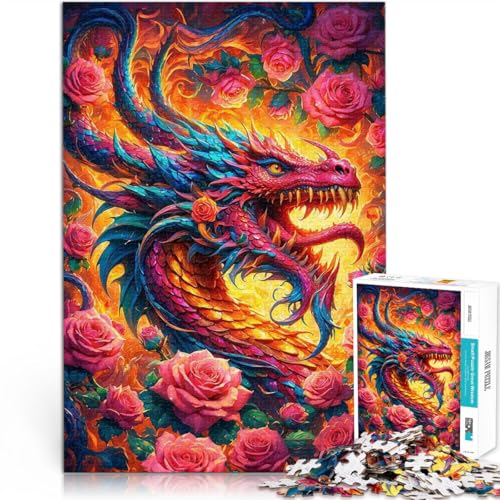1000-Teile-Puzzle für Erwachsene “Flammen verzauberter Tanz” Aus Karton，für 14+ Spielzeug für die ganze Familie Wanddekoration Einzigartige Geschenke zum Geburtstag und zu Weihnachten。Größe：26x38cm von KGUHVFTK