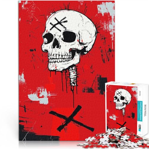 1000-Teile-Puzzle für Erwachsene “Grunge-Totenkopf Mark The X” Aus Karton,ab 14 Jahren Intellektuelles Spiel 。Größe:38x52cm/14.9x20.4Zoll 1000-Teile-Puzzle für Erwachsene “Grunge-Totenkopf Mark The X” Aus Karton,ab 14 Jahren Intellektuelles Spiel 。Größe:38x52cm/14.9x20.4Zoll von KGUHVFTK