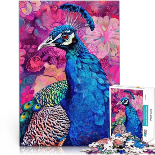 1000-Teile-Puzzle für Erwachsene “Jugendstil Blumenpfau” Aus Karton,für und ab 14 Jahren Wohnkunstdekor Geburtstagsgeschenke。Größe:38x52cm/14.9x20.4Zoll 1000-Teile-Puzzle für Erwachsene “Jugendstil Blumenpfau” Aus Karton,für und ab 14 Jahren Wohnkunstdekor Geburtstagsgeschenke。Größe:38x52cm/14.9x20.4Zoll von KGUHVFTK