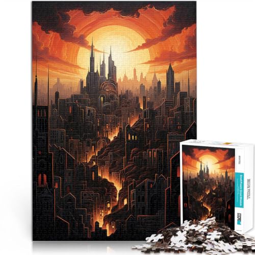 1000-Teile-Puzzle für Erwachsene “Kunstwerke mit der Skyline der Stadt” Aus Karton,ab 14 Jahren Lernspiel Spiele Spielzeug Geschenk。Größe:26x38cm/10.2x14.9Zoll 1000-Teile-Puzzle für Erwachsene “Kunstwerke mit der Skyline der Stadt” Aus Karton,ab 14 Jahren Lernspiel Spiele Spielzeug Geschenk。Größe:26x38cm/10.2x14.9Zoll von KGUHVFTK
