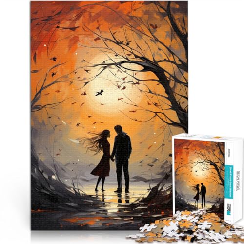 1000-Teile-Puzzle für Erwachsene “Liebende unter Sonnenuntergang” Aus Karton，Geeignet für Personen ab 14 Jahren Lernspiele, Heimdekorationsspiel. Familienspiele Weihnachten Geburtstagsgeschenke。 von KGUHVFTK