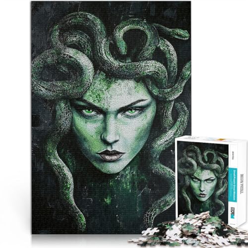 1000-Teile-Puzzle für Erwachsene “Medusa-Mosaikporträt” Aus Holz,für 14+ Geschenke zur Heimdekoration Schwierige Harte Geschenke für Frauen Männer。Größe:50x75cm/19.6x29.5Zoll 1000-Teile-Puzzle für Erwachsene “Medusa-Mosaikporträt” Aus Holz,für 14+ Geschenke zur Heimdekoration Schwierige Harte Geschenke für Frauen Männer。Größe:50x75cm/19.6x29.5Zoll von KGUHVFTK