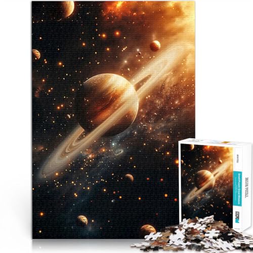 1000-Teile-Puzzle für Erwachsene “Planet Saturn” Aus Karton,ab 14 Jahren Quizspiel Erwachsene und Jugendliche。Größe:38x52cm/14.9x20.4Zoll 1000-Teile-Puzzle für Erwachsene “Planet Saturn” Aus Karton,ab 14 Jahren Quizspiel Erwachsene und Jugendliche。Größe:38x52cm/14.9x20.4Zoll von KGUHVFTK