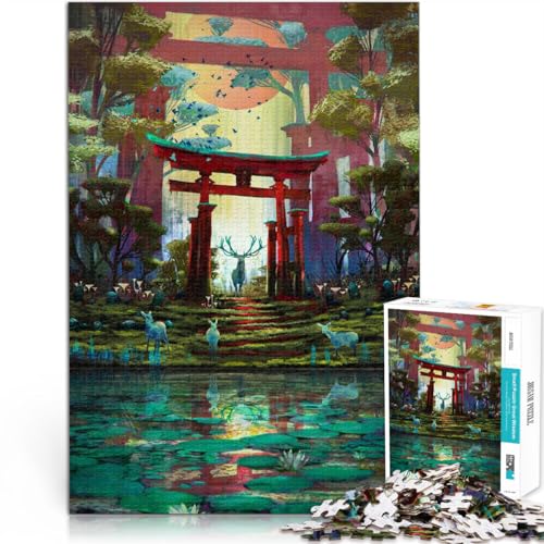 1000-Teile-Puzzle für Erwachsene “Torii” Aus Karton,ab 14 Jahren Lernspiel Einzigartige Geburtstags Größe:38x52cm/14.9x20.4Zoll 1000-Teile-Puzzle für Erwachsene “Torii” Aus Karton,ab 14 Jahren Lernspiel Einzigartige Geburtstags Größe:38x52cm/14.9x20.4Zoll von KGUHVFTK